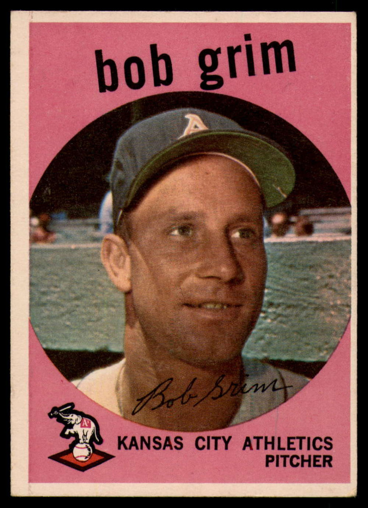 1959 Topps #423 Bob Grim EX++ ID: 69162