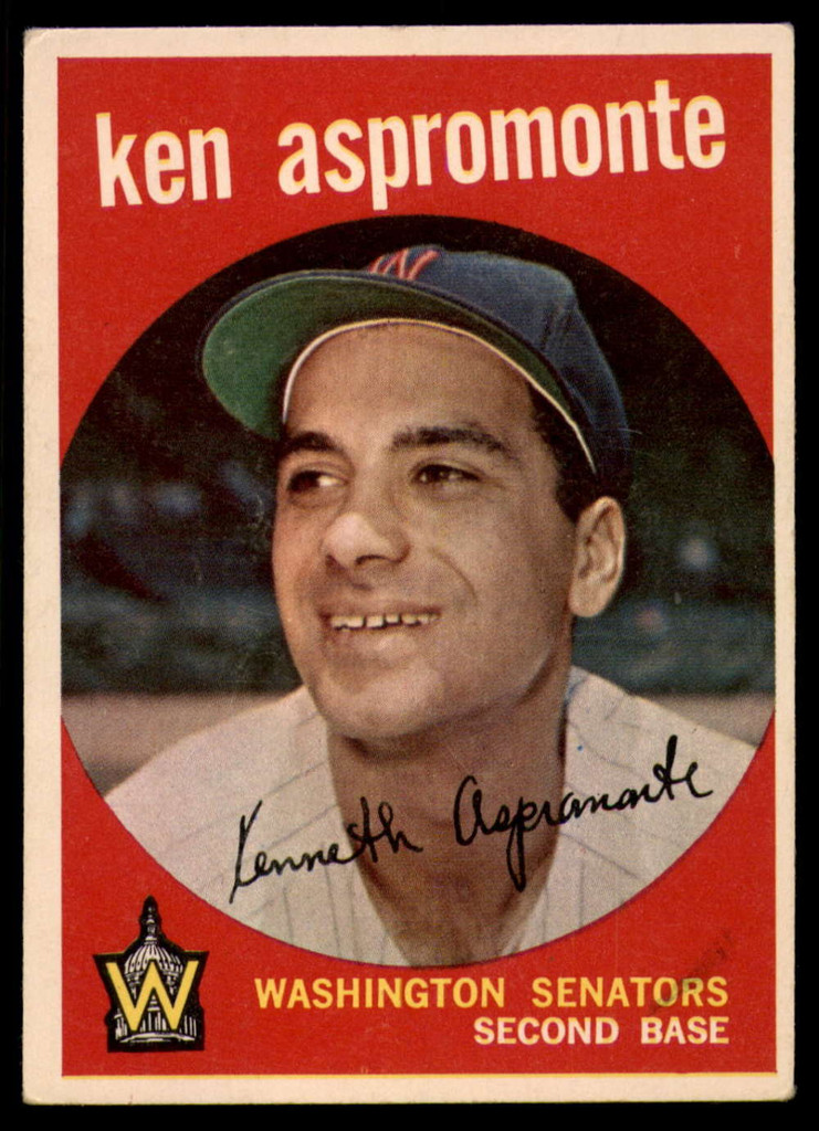 1959 Topps #424 Ken Aspromonte EX++ ID: 69187