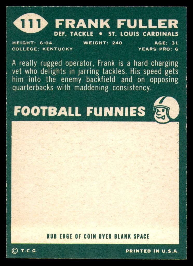 1960 Topps #111 Frank Fuller NM RC Rookie