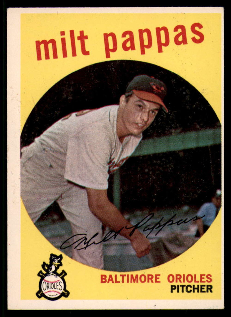 1959 Topps #391 Milt Pappas EX++ ID: 68784