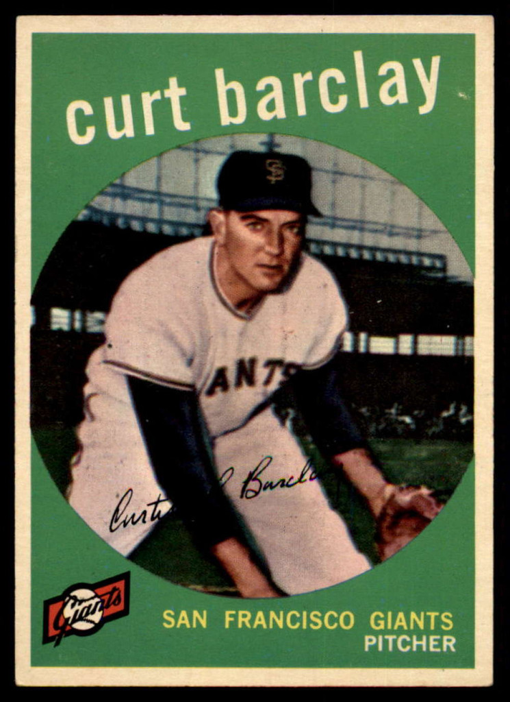 1959 Topps #307 Curt Barclay EX++ ID: 68029