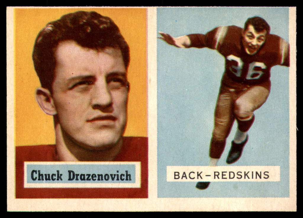 1957 Topps #60 Chuck Drazenovich EX++ ID: 72443