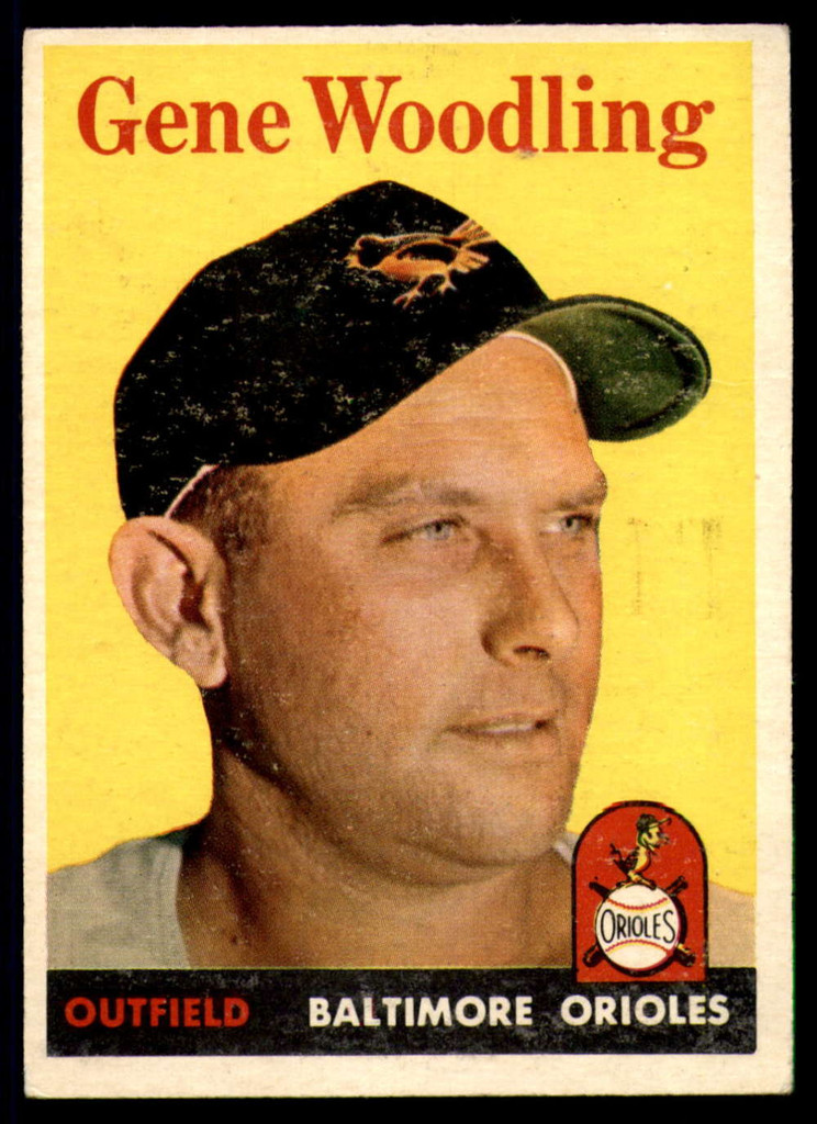 1958 Topps #398 Gene Woodling VG
