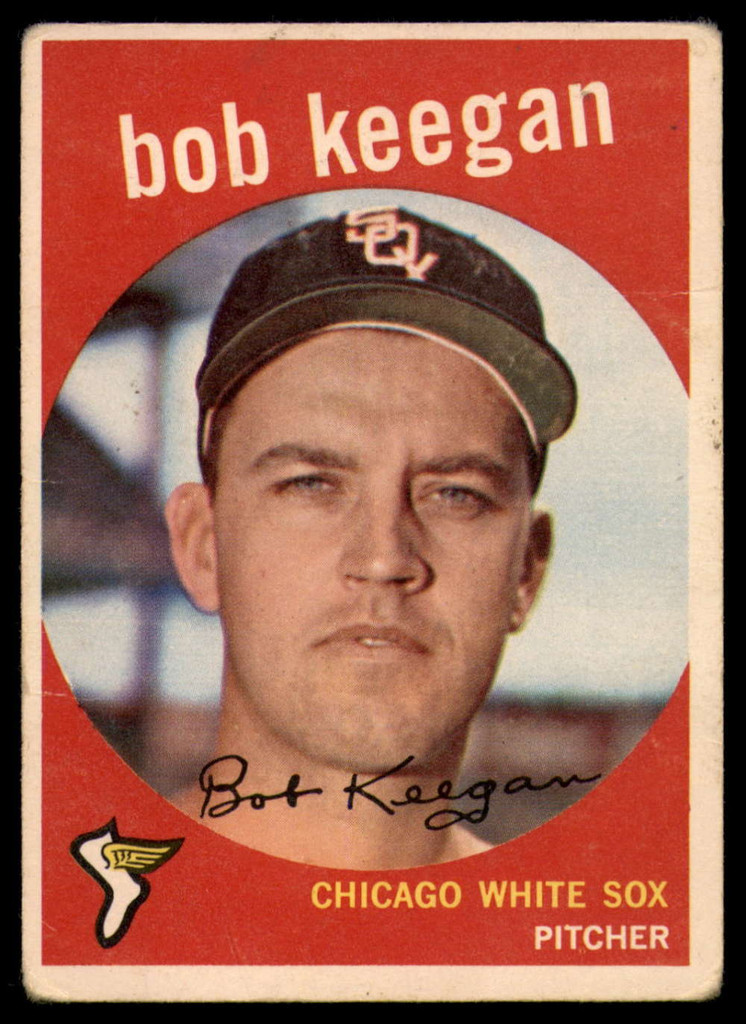 1959 Topps #86 Bob Keegan UER VG ID: 66085