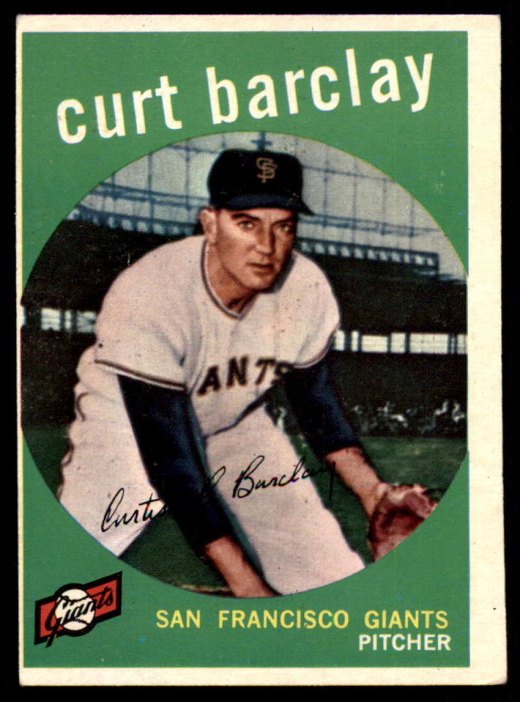 1959 Topps #307 Curt Barclay EX