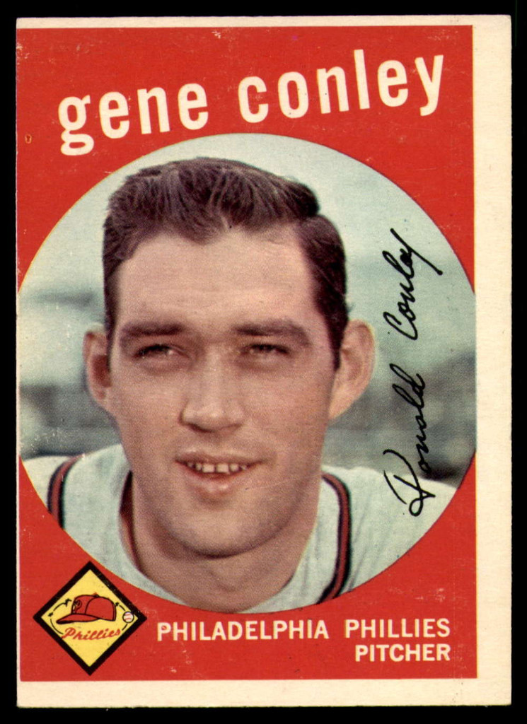 1959 Topps #492 Gene Conley EX
