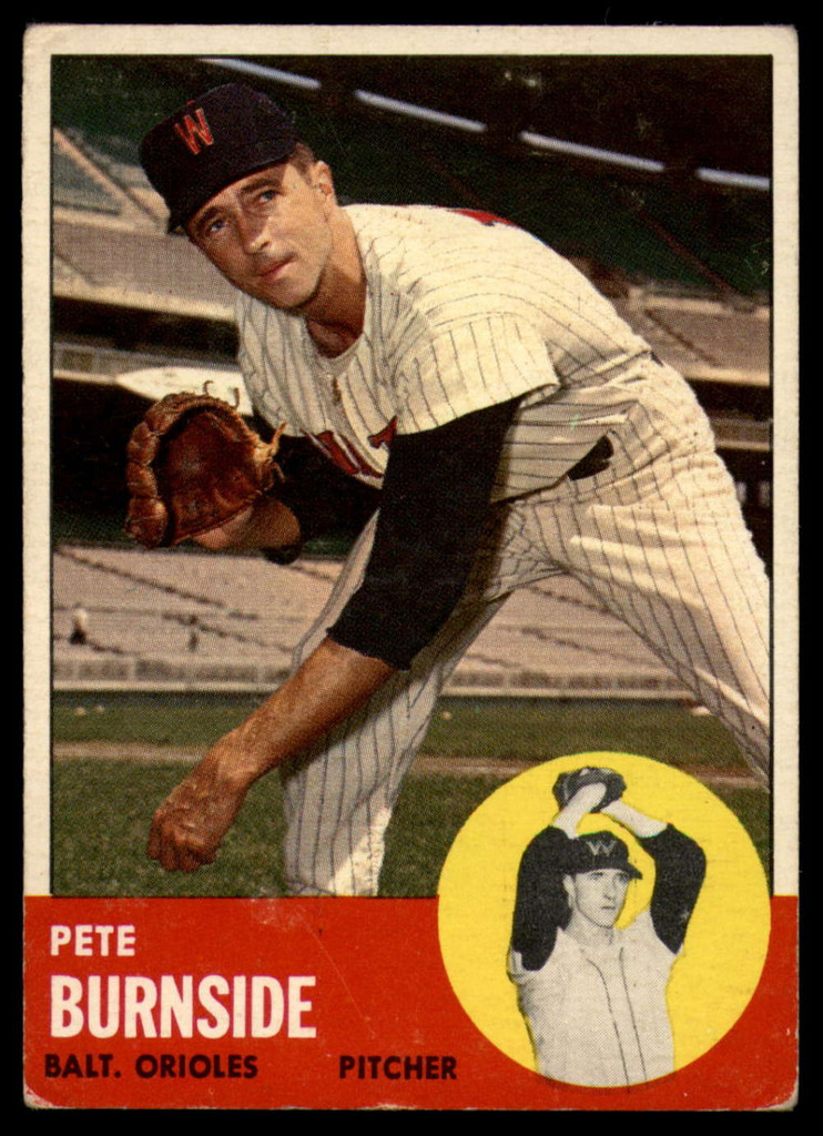 1963 Topps # 19 Pete Burnside EX Excellent 