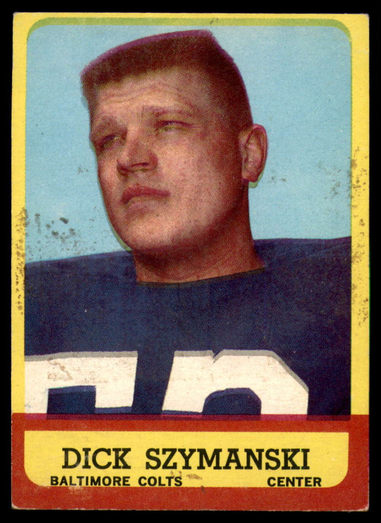 1963 Topps #   7 Dick Szymanski EX++ RC Rookie ID: 75308