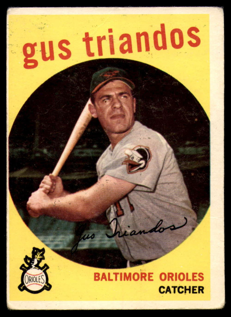 1959 Topps #330 Gus Triandos UER VG ID: 68243