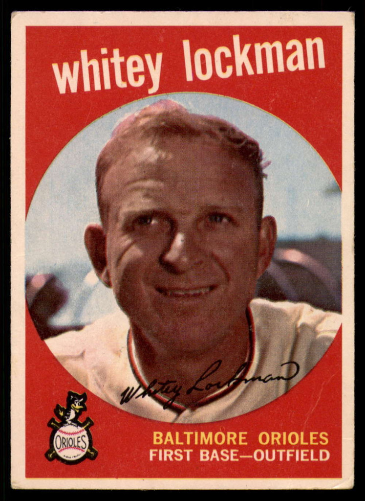 1959 Topps #411 Whitey Lockman UER VG ID: 69042