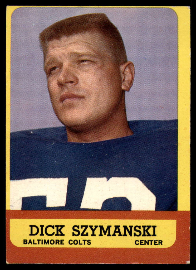 1963 Topps #   7 Dick Szymanski EX RC Rookie