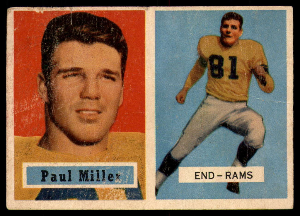 1957 Topps #120 Paul Miller DP P RC Rookie
