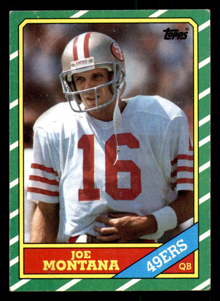 1986 Topps #156 Joe Montana Very Good  ID: 302020