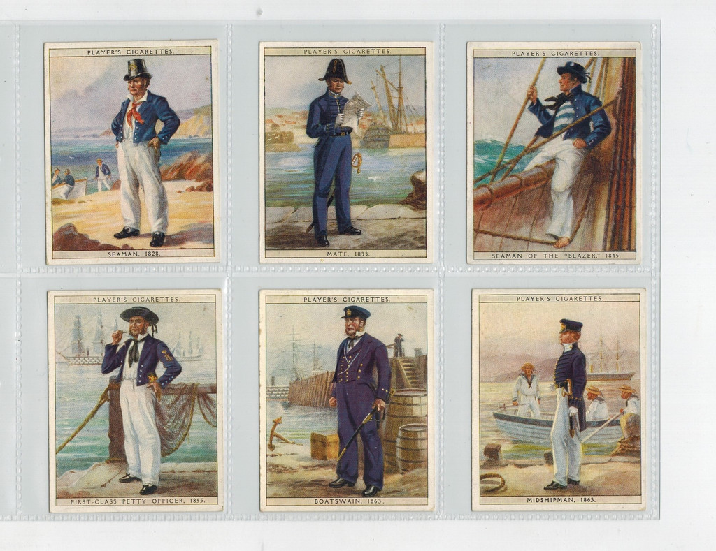 1930 John Player & Son History Of Naval Dress Set 25  #*