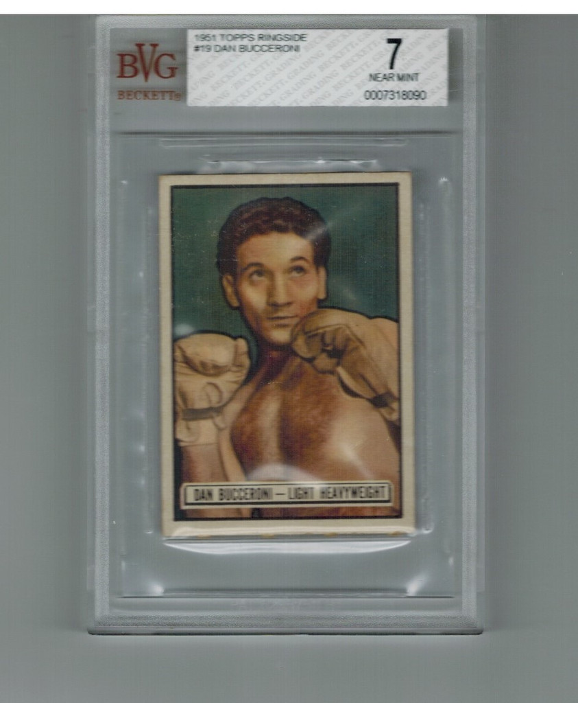 1951 Topps Ringside #19 Dan Bucceroni BVG  7 NM  #*