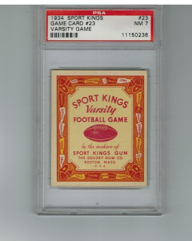 1934 Sport Kings Varsity Game #23 Football PSA 7 NM  #*