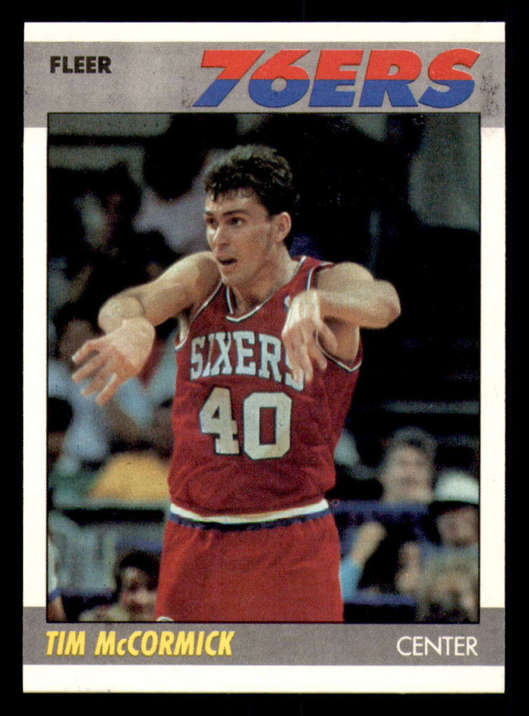 1987-88 Fleer #71 Tim McCormick Near Mint+ Basketball  ID: 303375