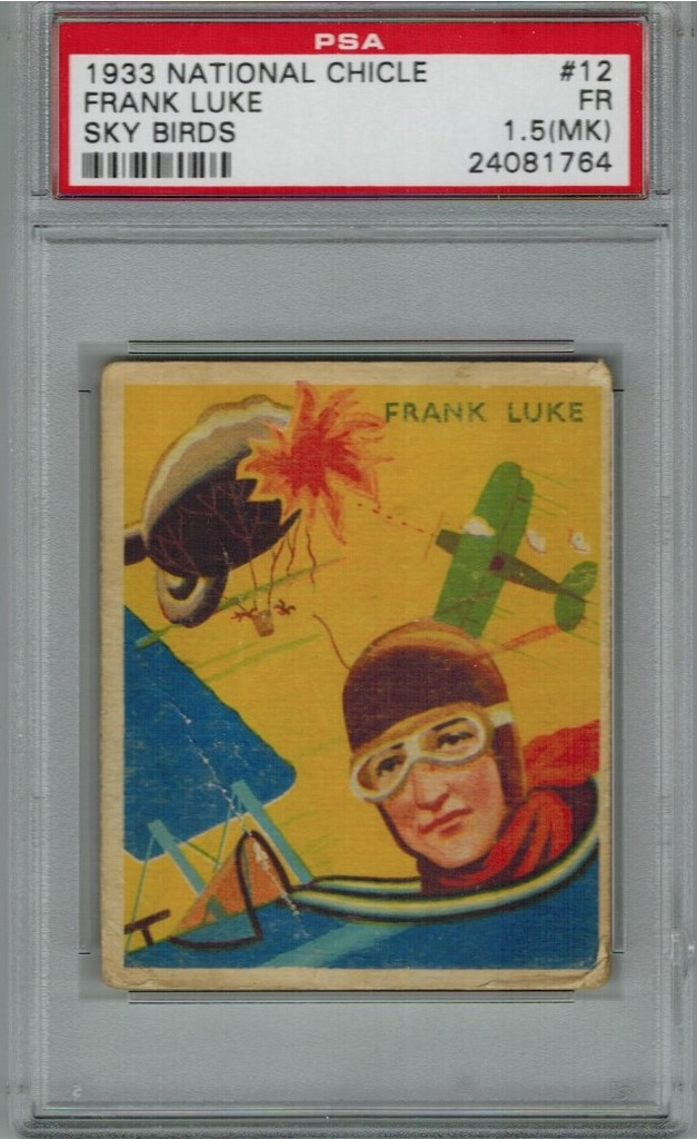 1933/4 Sky Bird #12  Frank Luke PSA 1.5 Fair (MK)   #*