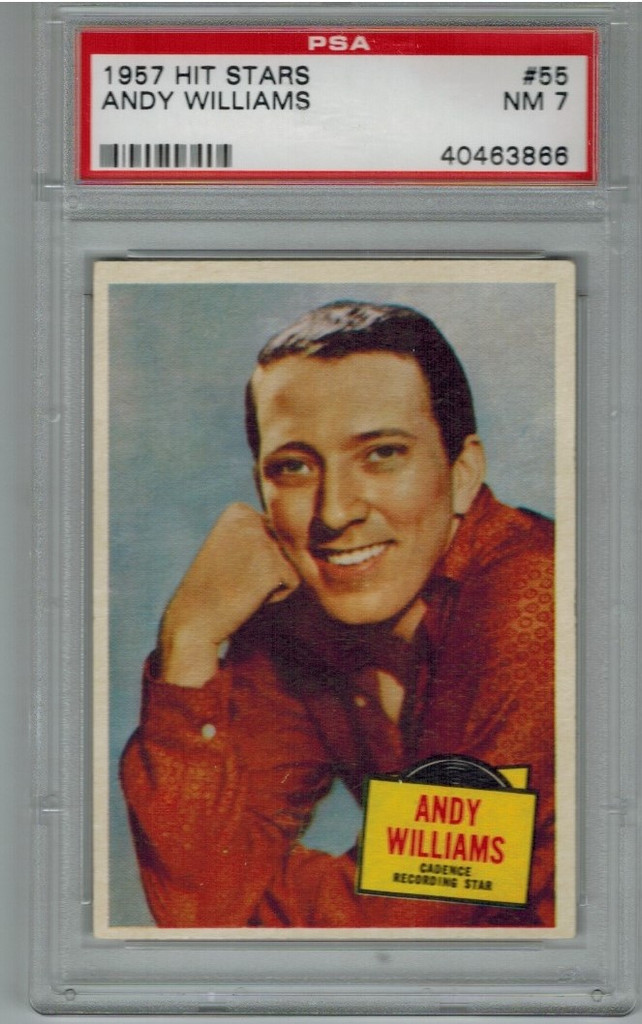 1957 Hit Stars #55 Andy Williams PSA 7 NM  #*