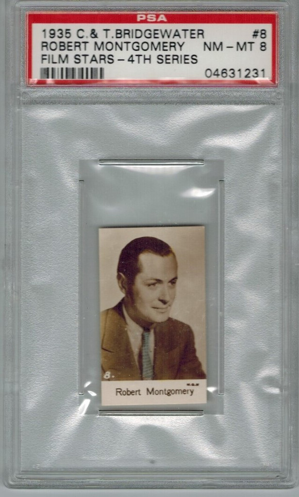 1935 C & T BRIDGEWATER #8 ROBERT MONTGOMERY PSA 8 NM-MT  #*