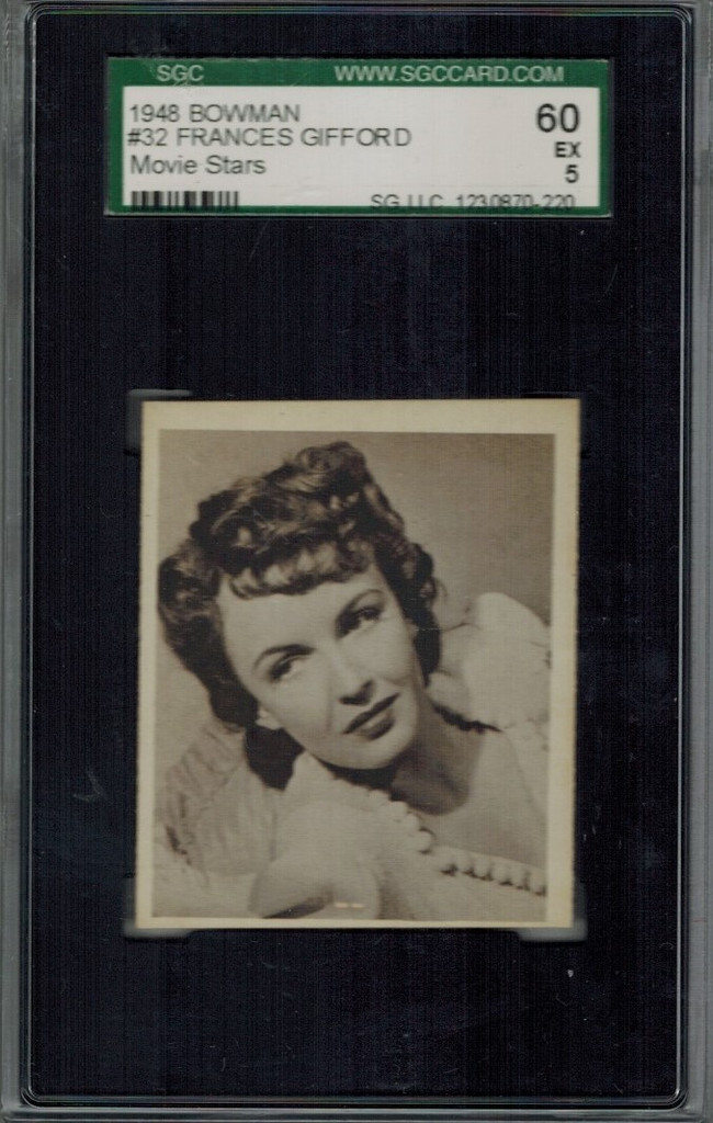 1948 Movie Stars #32 Frances Gifford  SGC 60 EX 5   #*