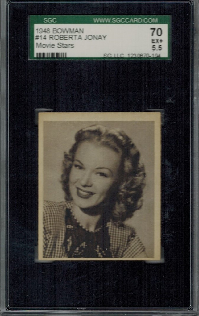 1948 Movie Stars #14 Roberta Jonay  SGC 70 EX+ 5.5  #*