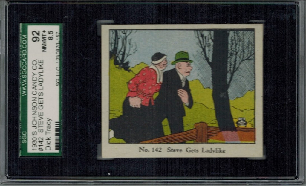 1937 R41 Dick Tracy #142 Steve Gets Ladylike SGC 92 NM-MT 8.5   #*