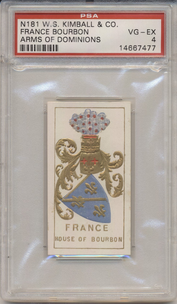 1888 N181 ARMS OF DOMINIONS  FRANCE PSA 4  VG-EX   #*#