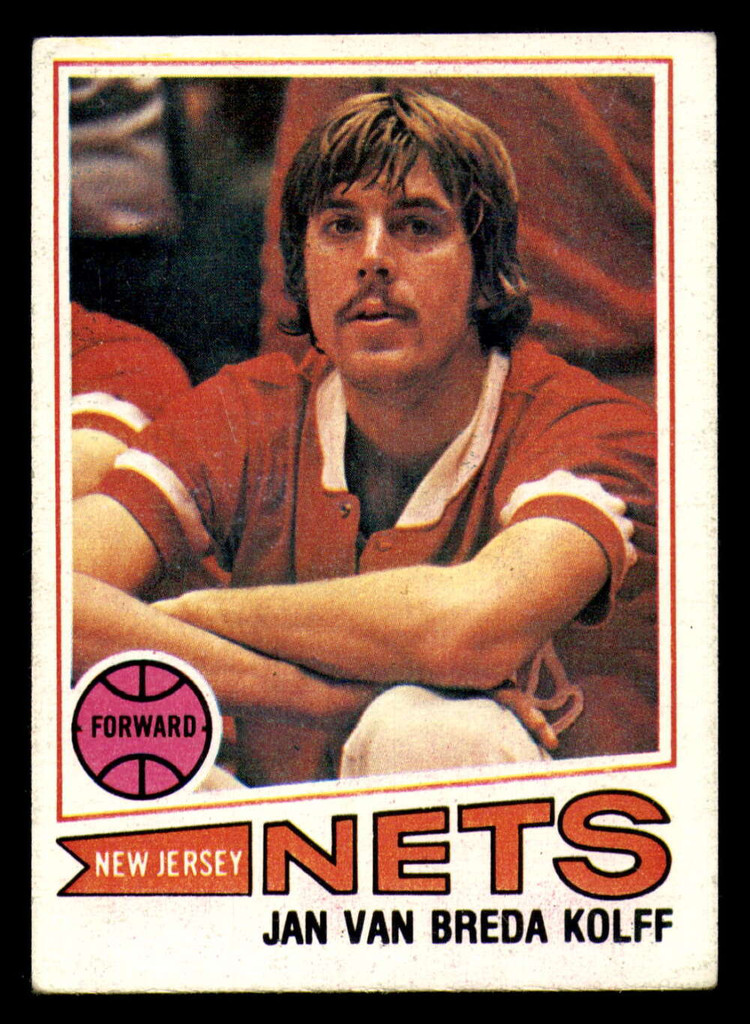 1977-78 Topps #109 Jan Van Breda Kolff Excellent+ NJ Nets   