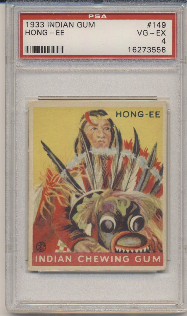 1933 Goudey  #149/216 Hong-EE PSA 4 VG-EX   #*