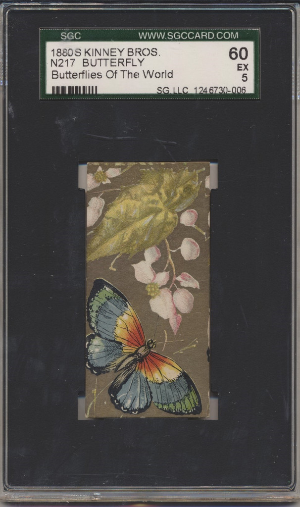 1889 N217 BUTTERFLIES OF THE WORLD #20 SGC 60 EX 5   #*