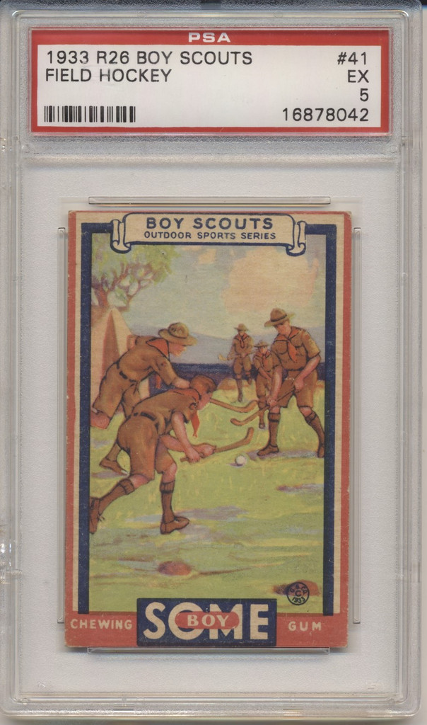 1933 GOUDEY BOY SCOUTS #41 FIELD HOCKEY PSA 5 EX  #*