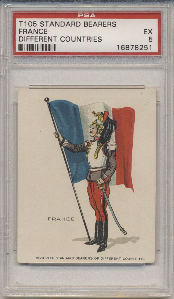 1914 T105 STANDARD BEARERS.. FRANCE PSA 5 EX  #*