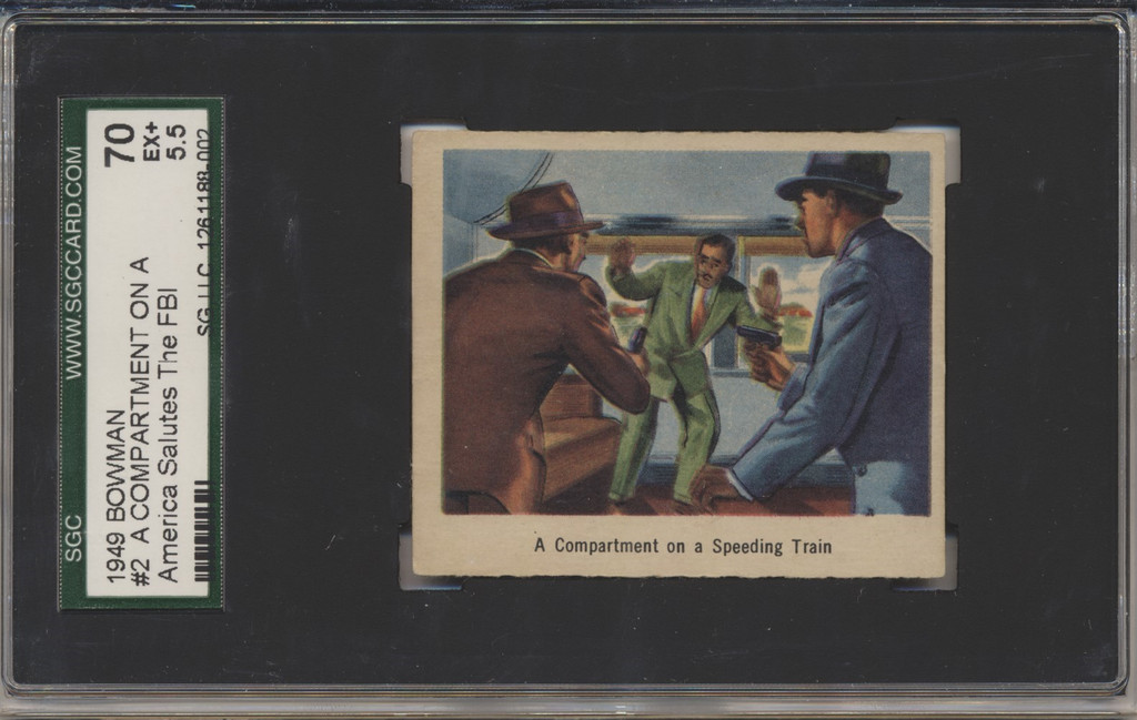 1949 AMERICAN SALUTES THE F.B.I. #2 A COMPARTMENT ON A SGC 70 EX/NM+ 5.5  #*