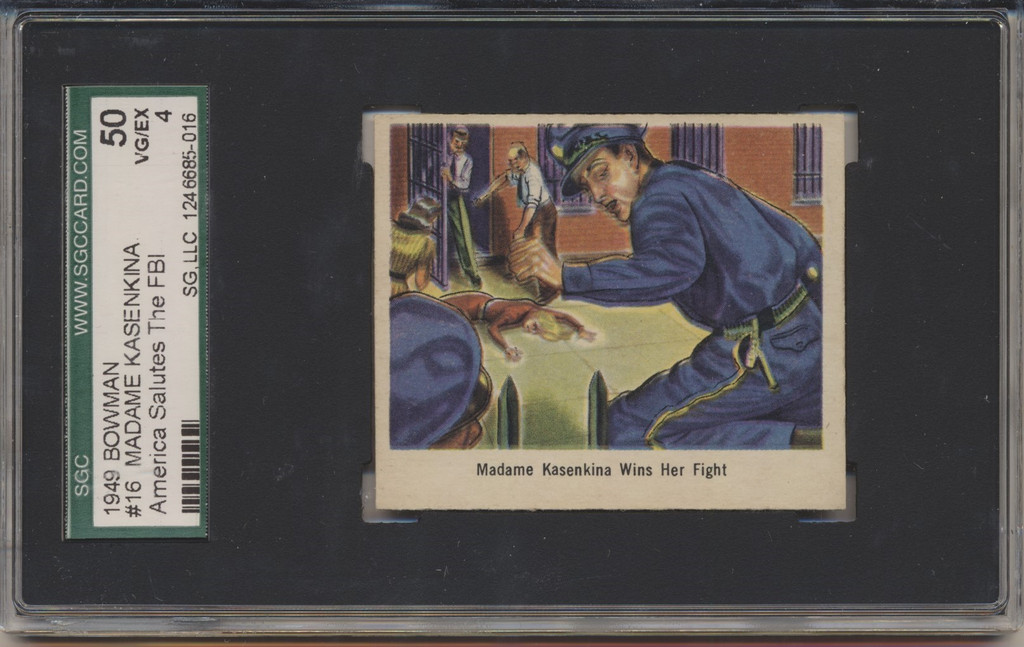 1949 AMERICAN SALUTES THE F.B.I. #16 MADAME KASENKINA SGC 50 VG/EX 4  #*