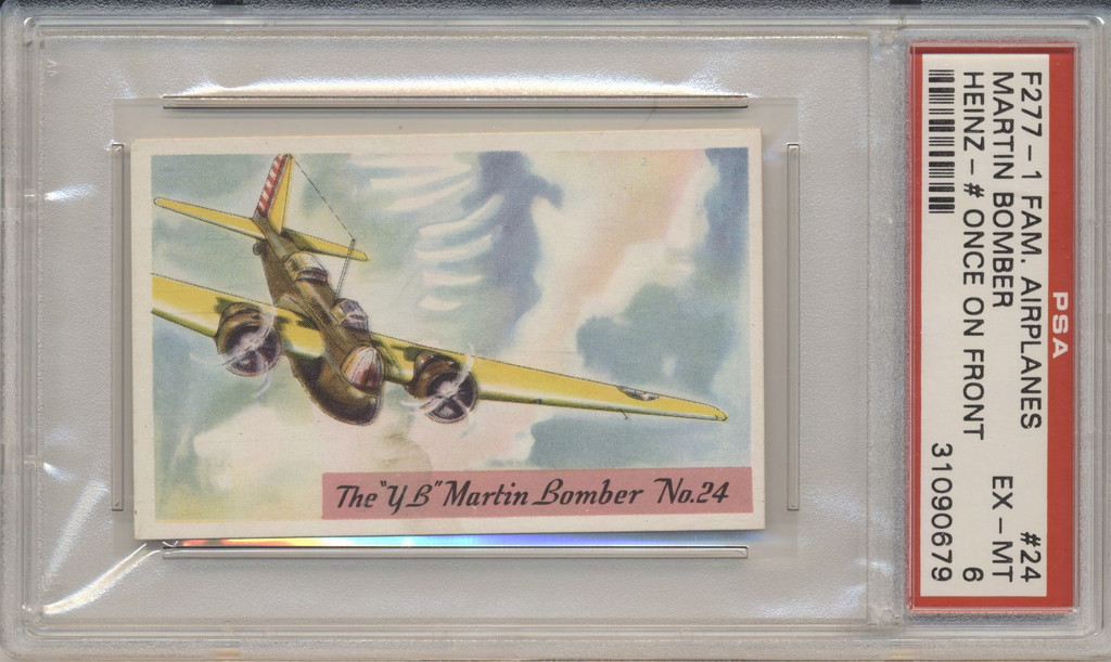 1939 F277-2 Famous Airplanes #24 Martin Bomber PSA 6 EX-MT  #*