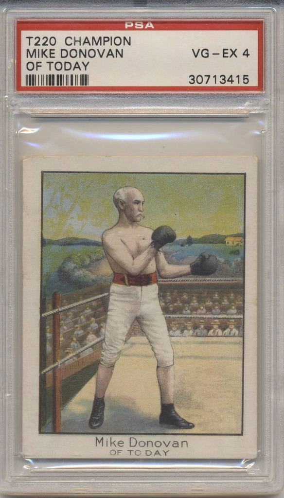 1910 T220 MECCA FIGHT MIKE DONOVAN OF TODAY PSA 4 VG-EX  #*