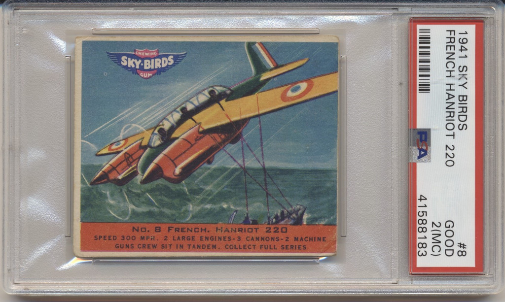 1941 SKY BIRDS #8 French Hanroit 220 PSA 2 (MC) Good  #*