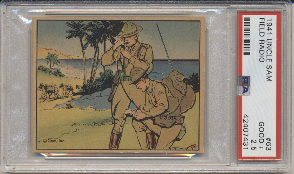 1941 UNCLE SAM #63 Field Radio PSA 2.5 Good+  #*
