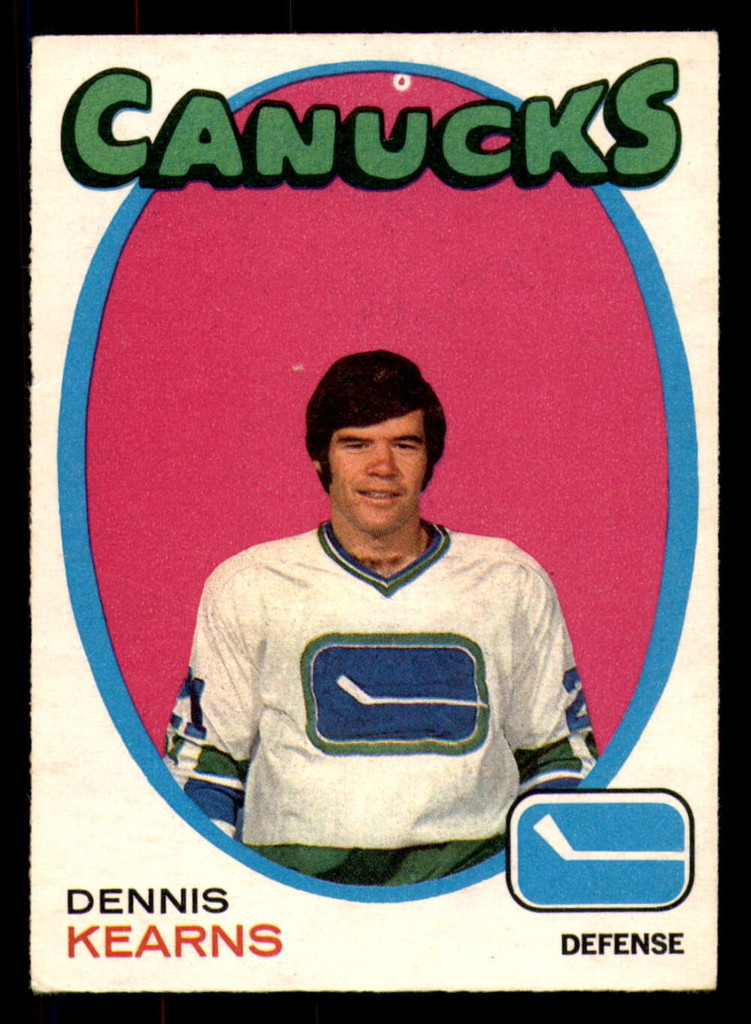 1971-72 O-Pee-Chee #231 Dennis Kearns Excellent RC Rookie OPC 