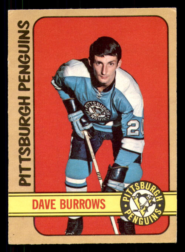 1972-73 O-Pee-Chee #133 Dave Burrows Very Good RC Rookie OPC 