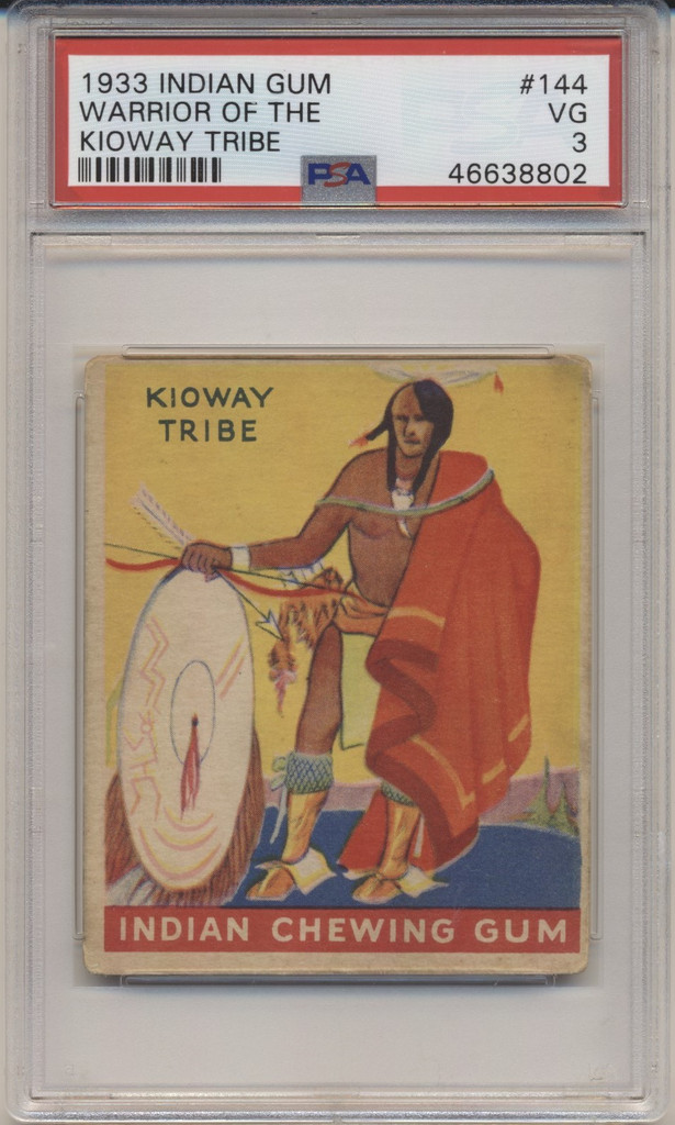 1933 Goudey #144/48 Kioway Tribe PSA 3 VG "" TOUGH SERIES  #*