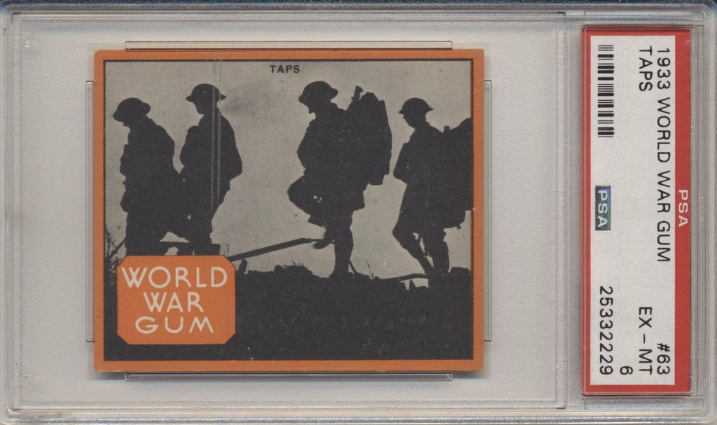 1933 World War Gum R174 #63 Taps PSA 6 EX-Mint  #*