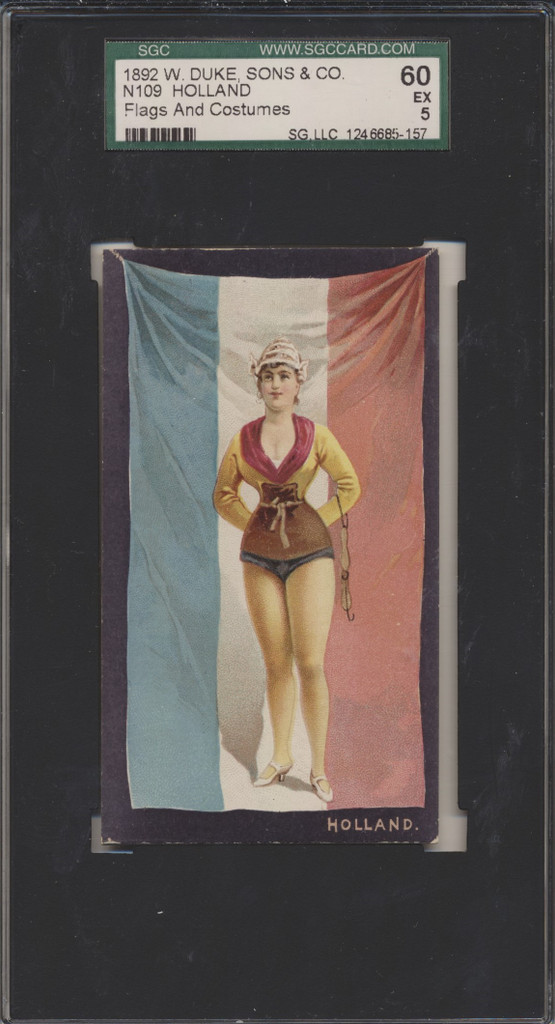 1892 N109 FLAGS & COSTUMES HOLLAND SGC 60 EX 5  #*