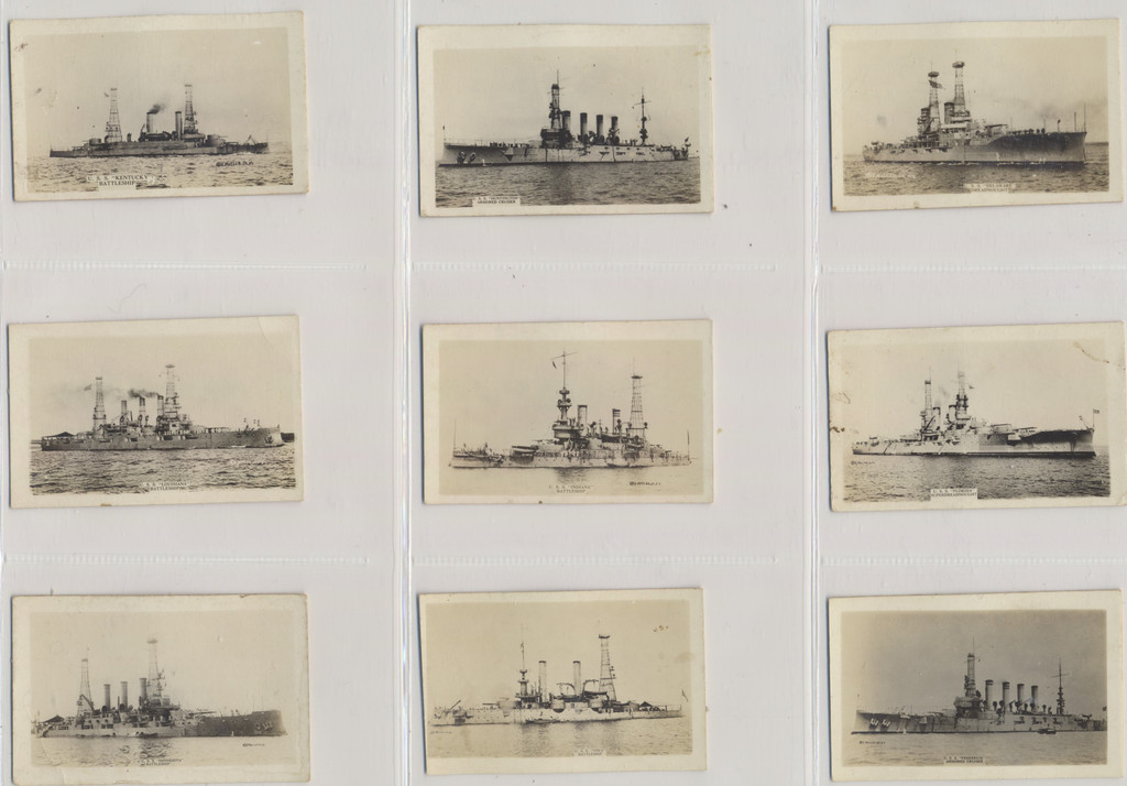 1930/40's Photo Card Co Battleships lot 26  #*