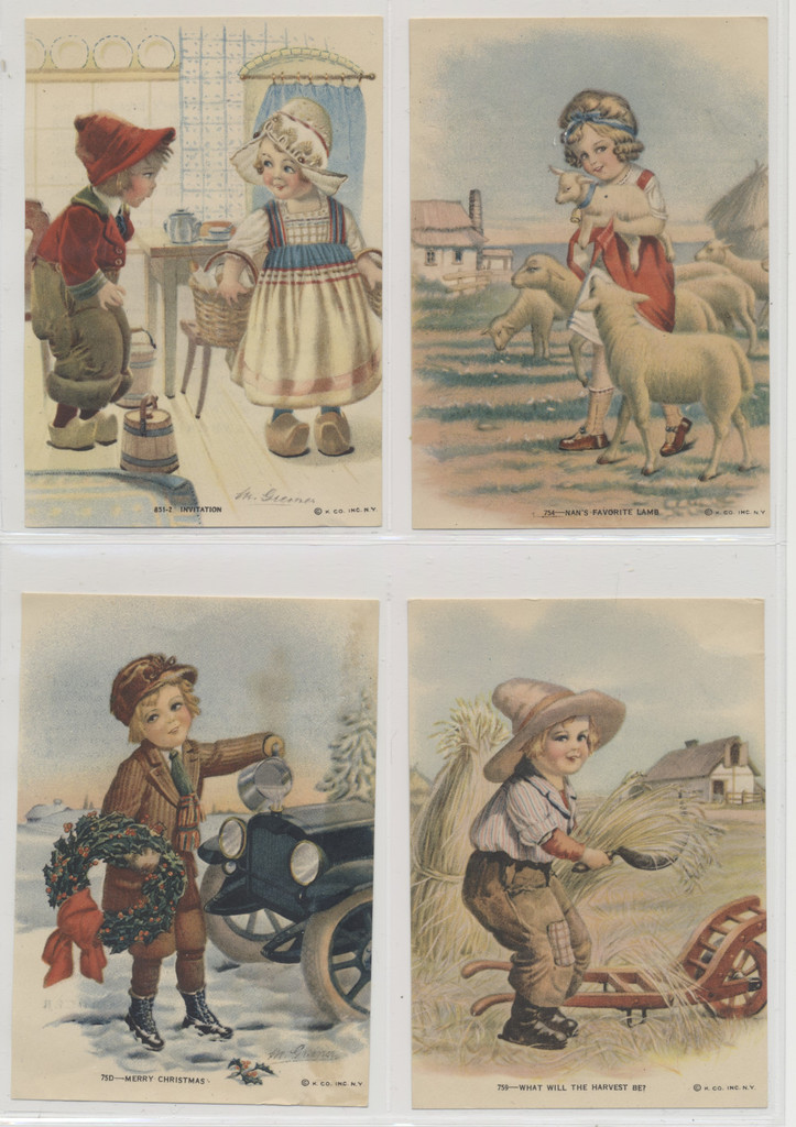 1920's D23-2a Children Life By M. Greiner Series 16/24  #*sku2041