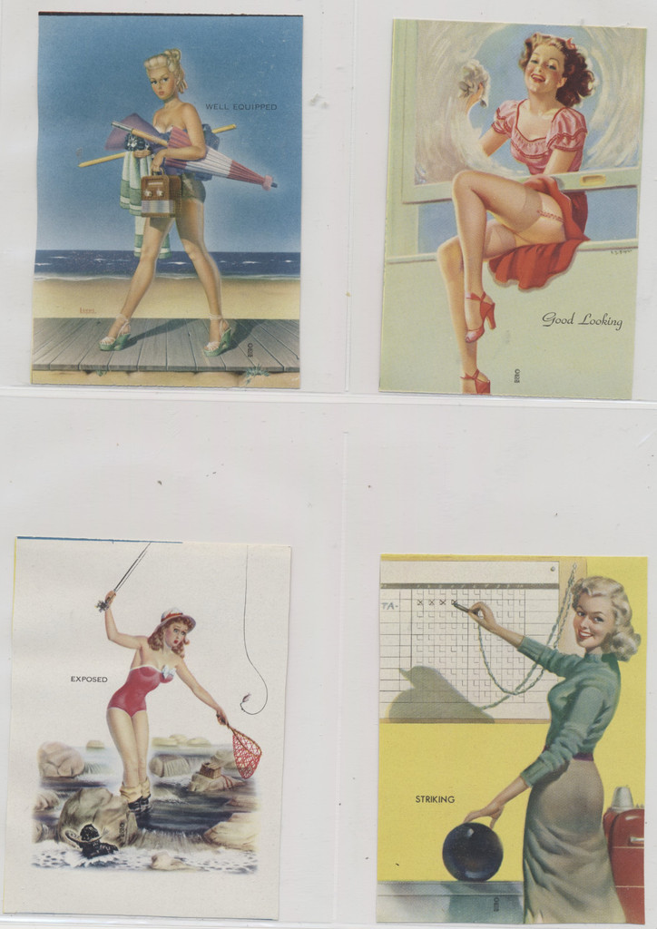 1940's Girls, Cut Off Calendar Lot 19  #*