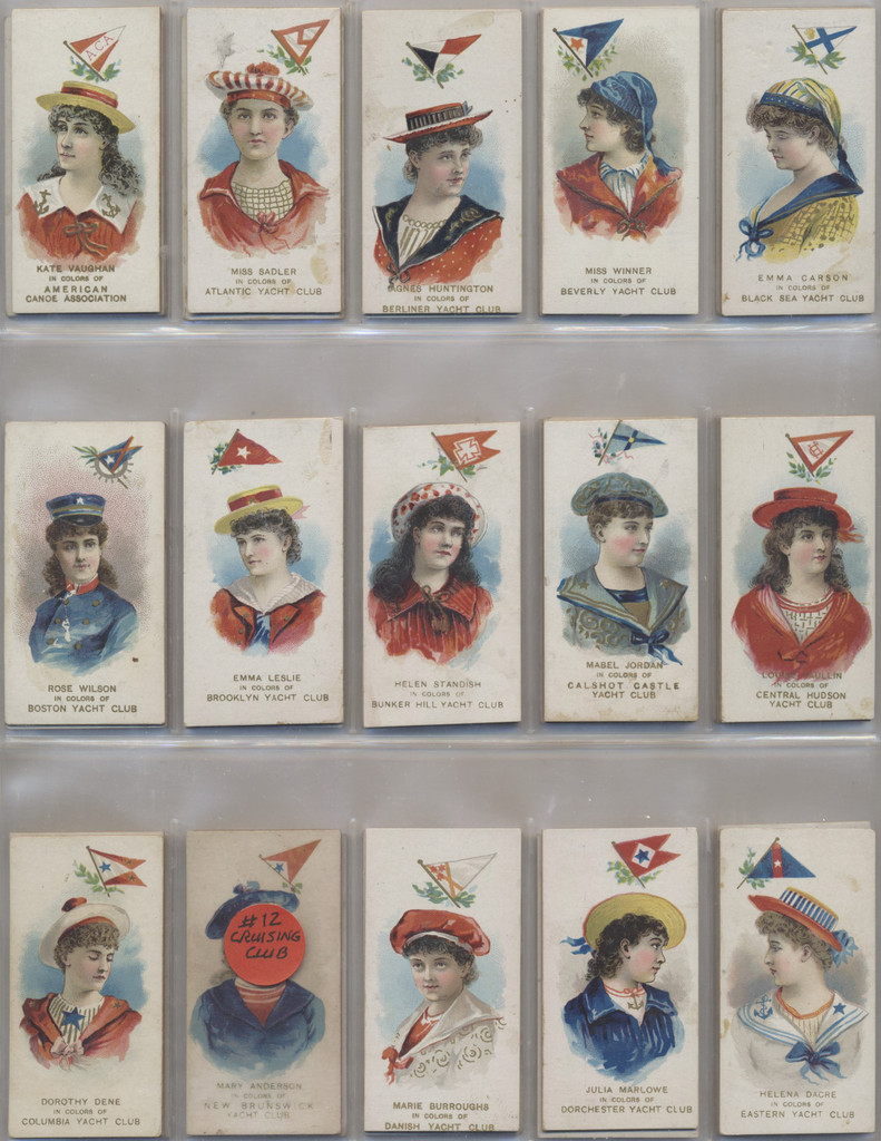 1889 N91 Duke Cigarettes Yacht Colors Of The World Lot 49/50  #*