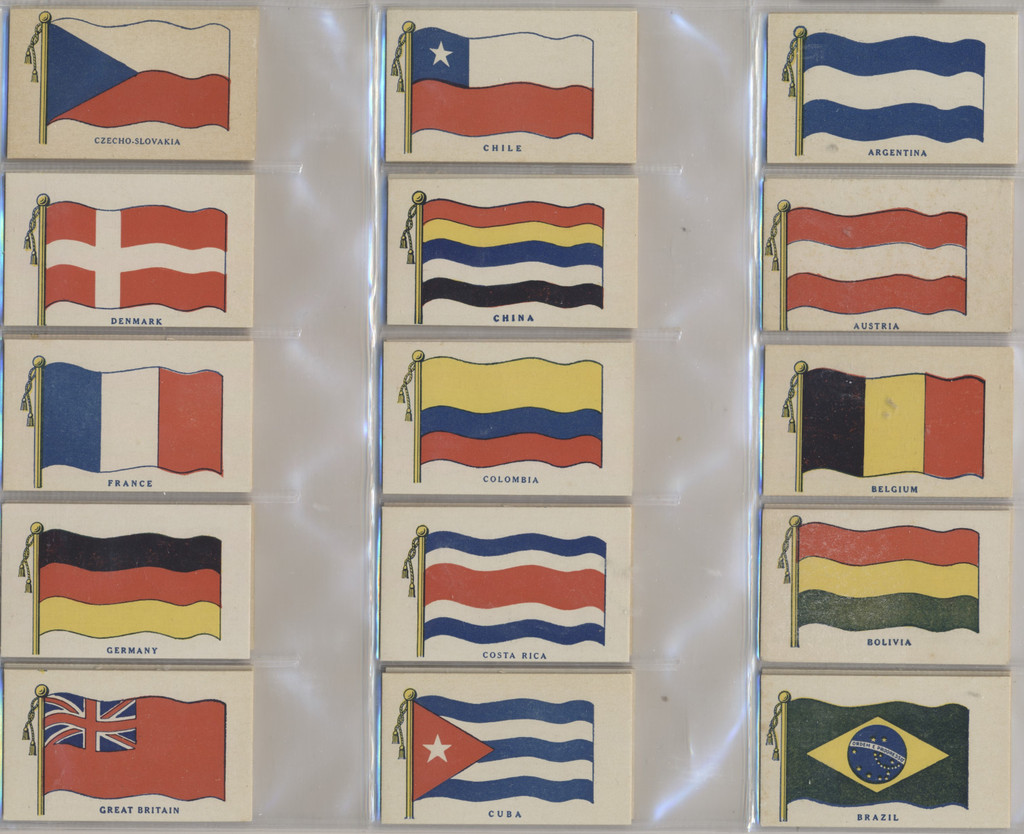 1938 R51 Wilbur Flags 34 Of 36 No Honduras, Or U.S.A.  #*
