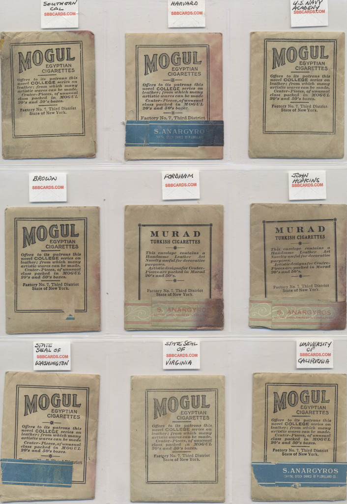 1910 Leathers Colleges In Original Packaging Lot 9  #*sku4381